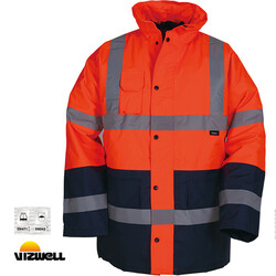 Vizwell 300 D Oxford İki Renkli Reflektörlü Parka – VWJK05 - Thumbnail