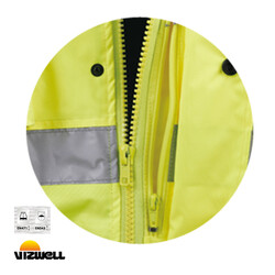 Vizwell 300 D Oxford İki Renkli Reflektörlü Parka – VWJK05 - Thumbnail