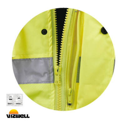 Vizwell 300 D Oxford İki Renkli Reflektörlü Parka – VWJK05